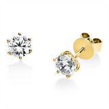 Ohrstecker 18 kt GG, GIA6522012848 + GIA6511790518, 2 Brill. 1,00 ct, TW-si