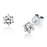 Ohrstecker 18 kt WG, GIA2526924363 + GIA2396185248, 2 Brill. 1,00 ct, F-si
