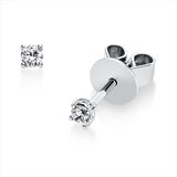 Ohrstecker 18 kt WG, 2 Brill. 0,10 ct, TW-si