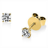 Ohrstecker 18 kt GG, 2 Brill. 0,30 ct, TW-si