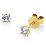Ohrstecker 14 kt GG, 2 Brill. 0,40 ct, TW-si