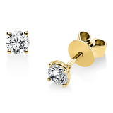 Ohrstecker 18 kt GG, 2 Brill. 0,50 ct, TW-si