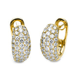 Creolen 18 kt GG, 88 Brill. 1,50 ct, TW-vsi/si