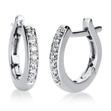 Creolen 18 kt WG, 14 Brill. 0,07 ct, TW-si