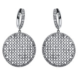 Ohrschmuck 18 kt WG, 328 Brill. 3,88 ct, TW-vsi/si