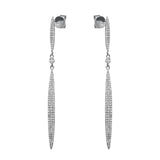 Ohrschmuck 18 kt WG, 234 Dia. 0,53 ct, W-si