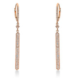 Ohrschmuck 18 kt RG, 134 Dia. 0,37 ct, W-si