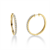 Creolen 18 kt GG, 28 Brill. 2,33 ct, TW-si