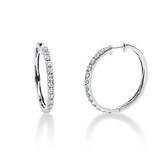 Creolen 18 kt WG, 28 Brill. 2,36 ct, TW-si