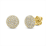 Ohrstecker 18 kt GG, 110 Brill. 1,14 ct, TW-vsi