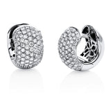Creolen 18 kt WG, 178 Brill. 2,57 ct, TW-vsi