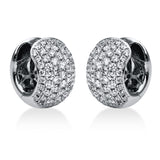 Creolen 18 kt WG, 122 Brill. 1,73 ct, TW-vsi