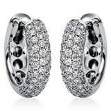 Creolen 18 kt WG, 116 Brill. 0,81 ct, TW-vsi