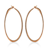 Creolen 18 kt RG, 236 Dia. 0,49 ct, TW-si