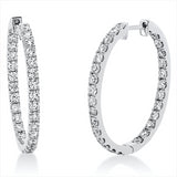 Creolen 18 kt WG, 56 Brill. 2,52 ct, TW-si