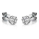 Ohrstecker 18 kt WG, 18 Brill. 0,51 ct, TW-si