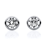 Ohrstecker 18 kt WG, 2 Brill. 0,30 ct, TW-si