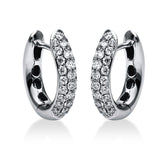 Creolen 18 kt WG, 56 Brill. 0,55 ct, TW-vsi