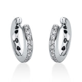 Creolen 18 kt WG, 20 Brill. 0,24 ct, TW-vsi