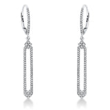 Ohrschmuck 18 kt WG, 134 Dia. 0,31 ct, W-si