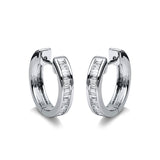 Creolen 18 kt WG, 31 Bag. 0,61 ct, TW-si