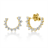 Ohrstecker 18 kt GG, 22 Brill. 1,01 ct, TW-vsi