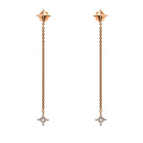 Ohrschmuck 18 kt RG, 10 Brill. 0,09 ct, TW-si