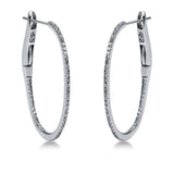 Creolen 18 kt WG, 98 Dia. 0,19 ct, TW-si