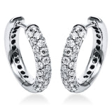 Creolen 18 kt WG, 56 Brill. 0,52 ct, TW-vsi
