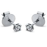 Ohrstecker 14 kt WG, 2 Brill. 0,19 ct, TW-si
