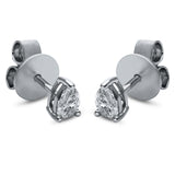 Ohrstecker 18 kt WG, 2 Tropfen 0,47 ct, TW-si