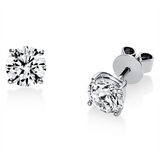Ohrstecker 18 kt WG, GIA7288589498+GIA7361185952, 2 Brill. 2,01 ct, TW-si