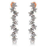 Ohrschmuck 18 kt RG, 108 Brill. 1,74 ct, TW-si