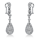 Ohrschmuck 18 kt WG, 198 Brill. 7,83 ct, TW-vsi/si