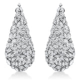 Ohrschmuck 18 kt WG, 119 Nav. 11,27 ct, TW-si, 84 Brill. 1,13 ct, TW-si