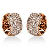 Creolen 18 kt RG, 146 Brill. 0,74 ct, TW-si