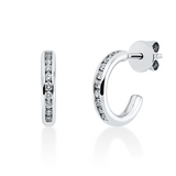 Ohrstecker 18 kt WG, 20 Brill. 0,20 ct, TW-si