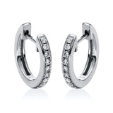 Creolen 18 kt WG, 20 Brill. 0,14 ct, TW-si