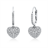 Ohrschmuck 18 kt WG, 112 Brill. 1,56 ct, TW-vsi/si