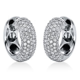 Creolen 18 kt WG, 190 Brill. 1,90 ct, TW-vsi