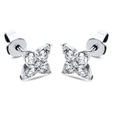 Ohrstecker 18 kt WG, 8 Brill. 0,03 ct, TW-si, 2 Brill. 0,03 ct, TW-si, 8 Brill. 0,47 ct, TW-si