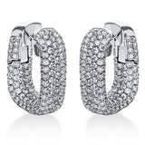 Creolen 18 kt WG, 474 Brill. 9,53 ct, TW-vsi