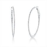 Creolen 18 kt WG, 160 Dia. 0,34 ct, TW-si