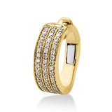 Ohrschmuck 18 kt GG, 48 Brill. 0,14 ct, TW-si