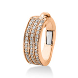 Ohrschmuck 18 kt RG, 48 Brill. 0,14 ct, TW-si