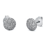 Ohrstecker 18 kt WG, 70 Brill. 0,45 ct, TW-si