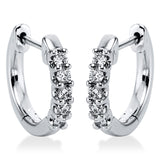 Creolen 18 kt WG, 10 Brill. 0,22 ct, TW-si