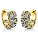 Creolen 18 kt GG, 108 Brill. 1,01 ct, TW-si