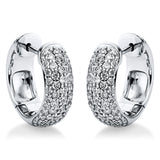 Creolen 18 kt WG, 98 Brill. 0,98 ct, TW-si