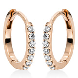Creolen 18 kt RG, 14 Brill. 0,16 ct, TW-si
